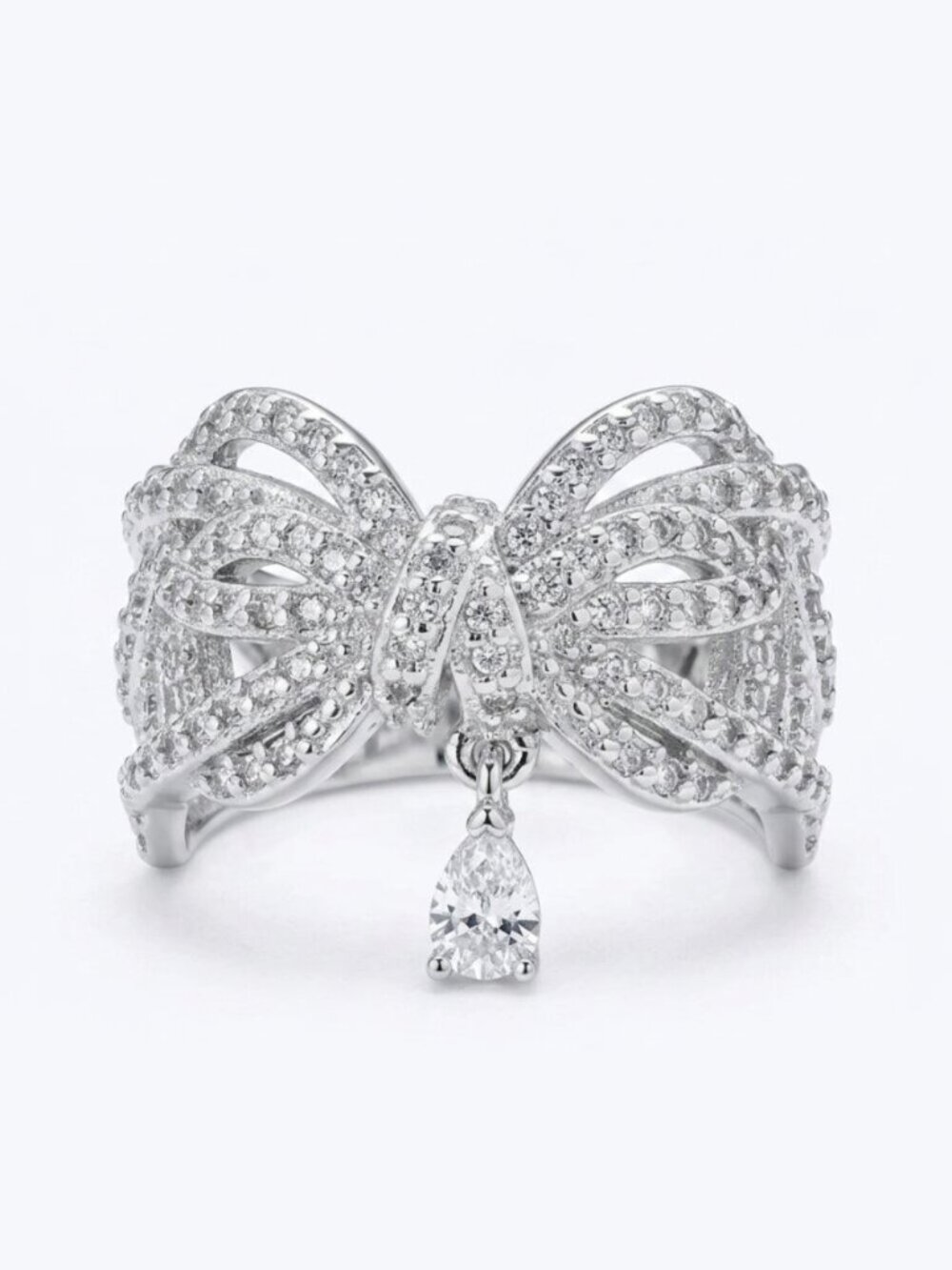 Deluxe Bow ring, 925 Sterling Silver Charmed Aroma Bow Collection